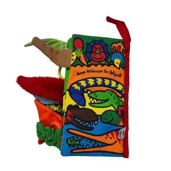 JELLYCAT Dino Tails Activity Book for Babies Toddlers Crinkle Colorful Soft - Picture 3 of 4